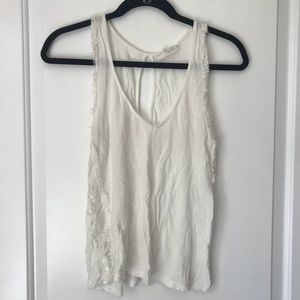 Basic White Top with Lace